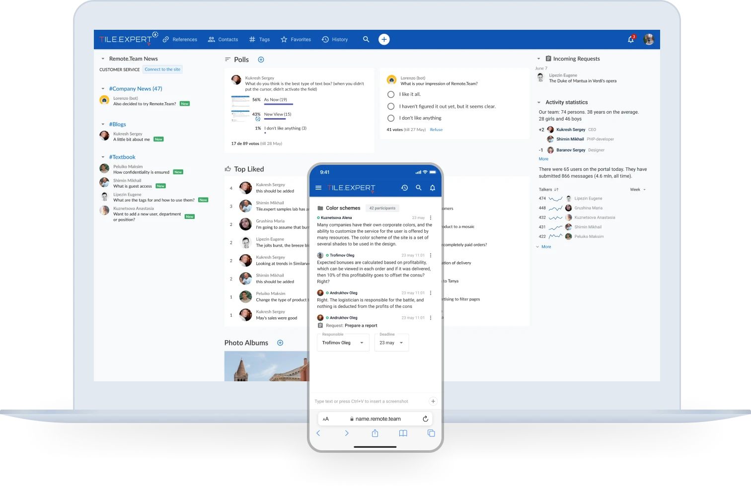 Remote team hero one