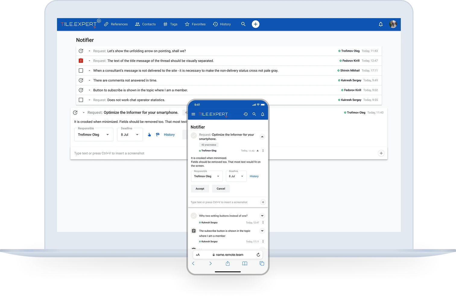 Remote team hero two